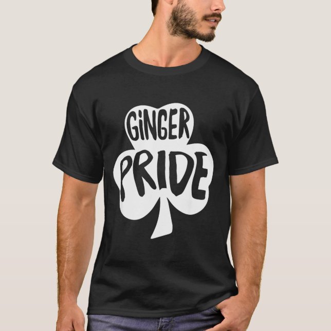 Camiseta Ginger Pride Funny St Patricks Day Shirt Irish  (Anverso)
