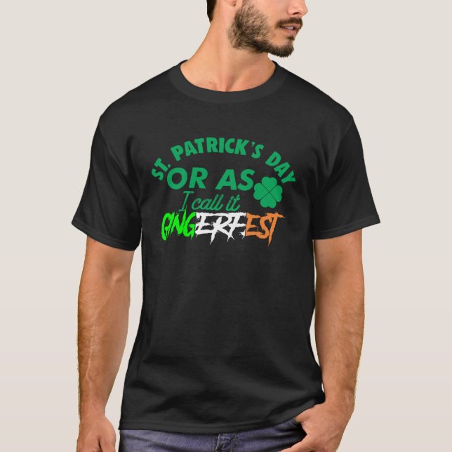 Camiseta Ginger Redhead Irlandés Bebe St Patricks Day. (Anverso)