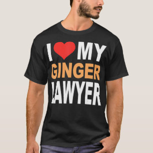 Camiseta Ginger Shirt- Amo a mi abogado de Ginger Funny Red