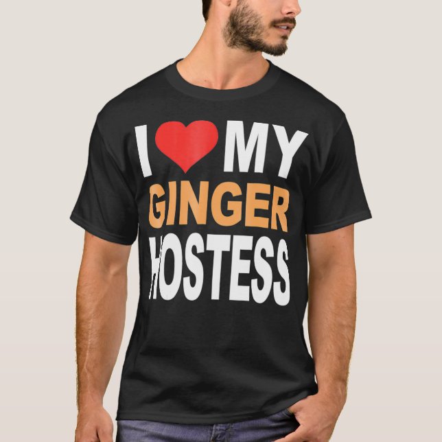 Camiseta Ginger Shirt- Amo a mi chica de Ginger Hostess Red (Anverso)