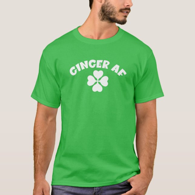 Camiseta Ginger St Patricks Day Funny Redhead Mujeres irlan (Anverso)