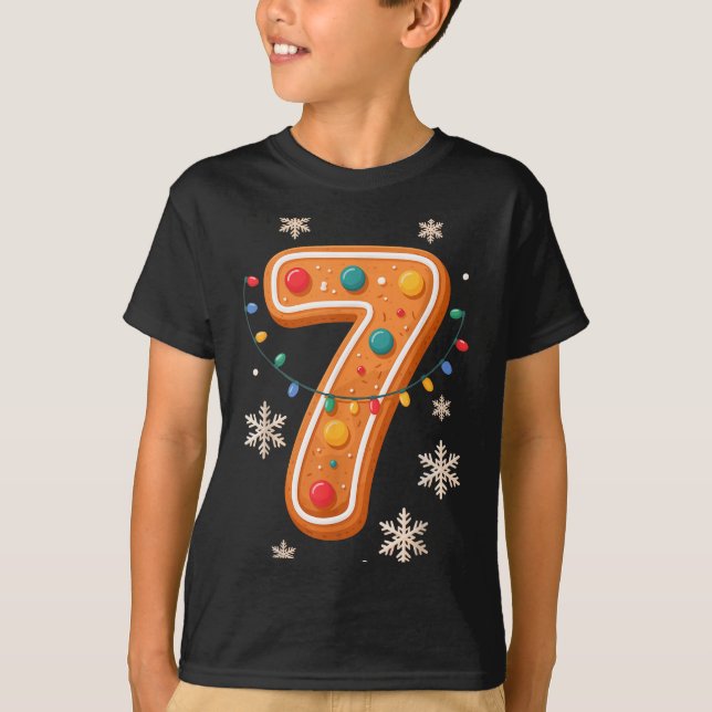Camiseta Gingerbread 6 7 Meme Christmas Matching Couple Boy (Anverso)