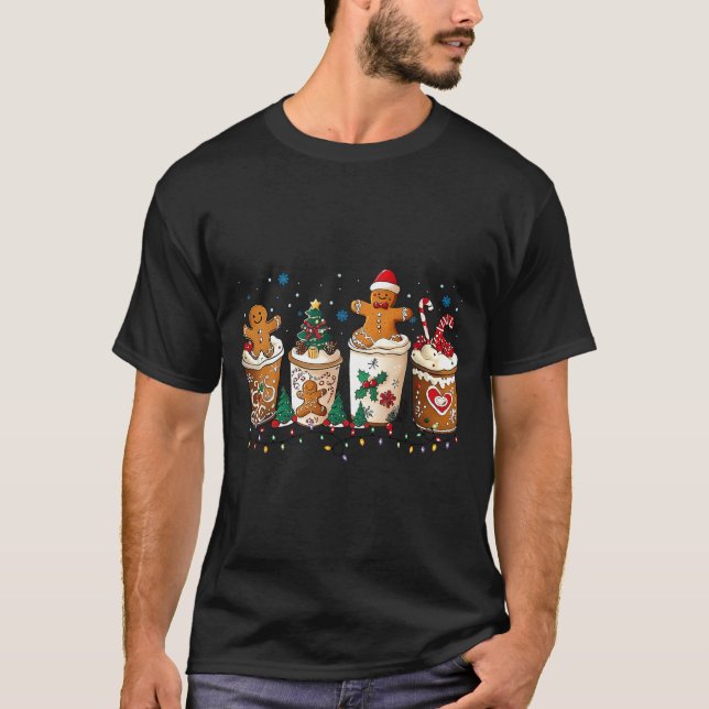 Camiseta Gingerbread Christmas Coffee Cute Sweet Winter Hol (Anverso)