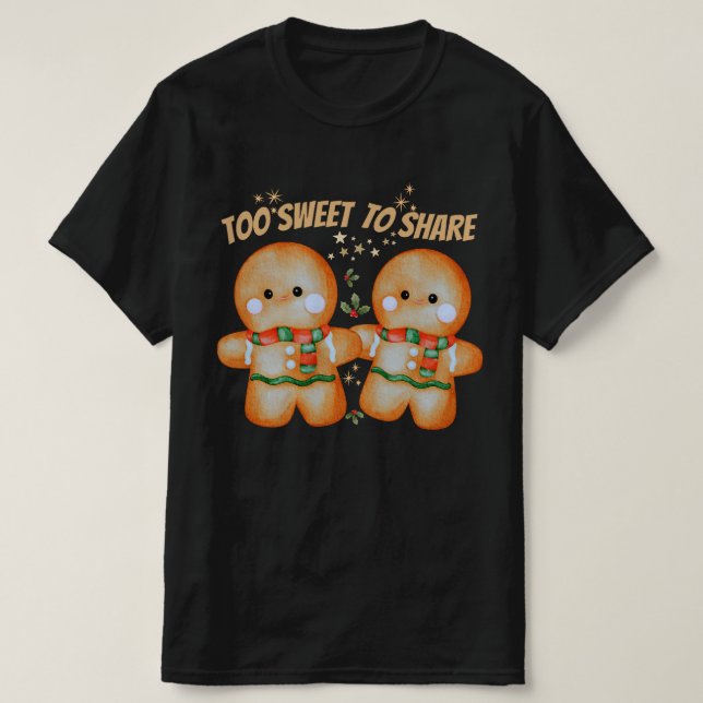Camiseta Gingerbread Christmas Design T-Shirt (Diseño del anverso)