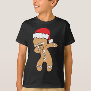 Camiseta Gingerbread Con Santa Hat Cute Dabbing Gingerbrea