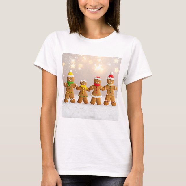 Camiseta Gingerbread Family Christmas (Anverso)