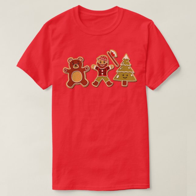 Camiseta Gingerbread Forest Lumberjack por Tobe Fonseca (Diseño del anverso)