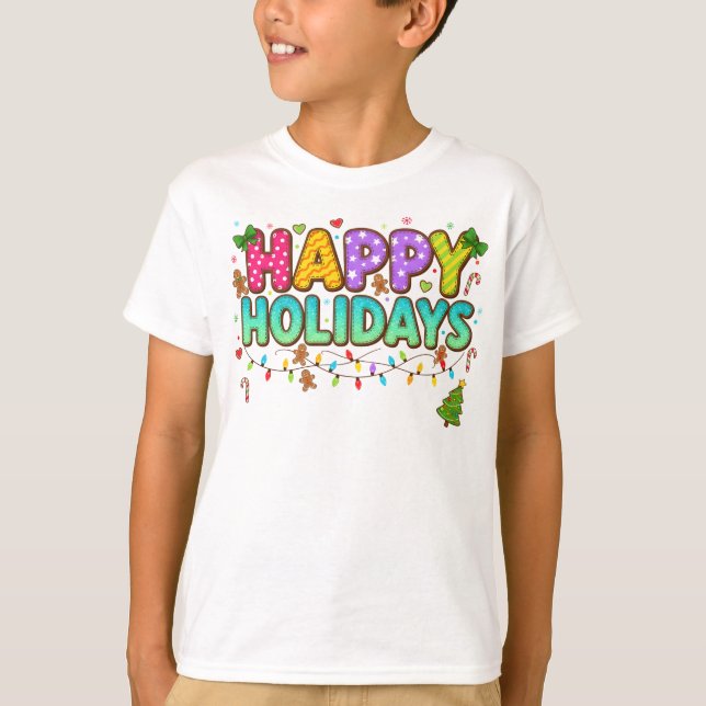 Camiseta "Gingerbread Glow Holiday Tee" (Anverso)