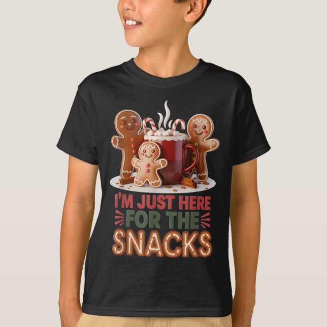 Camiseta Gingerbread Holiday Snacks Funny Christmas  (Anverso)