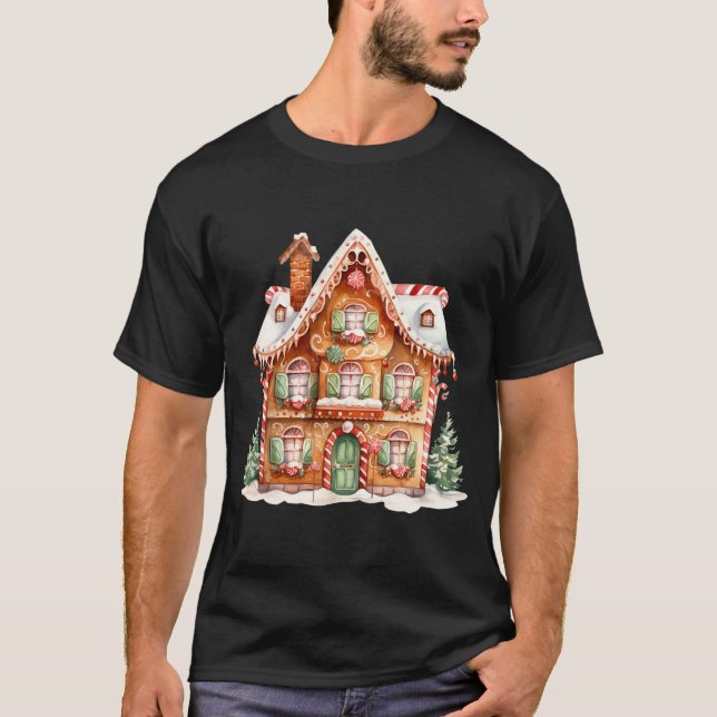 Camiseta Gingerbread House Long Sleeve  (Anverso)