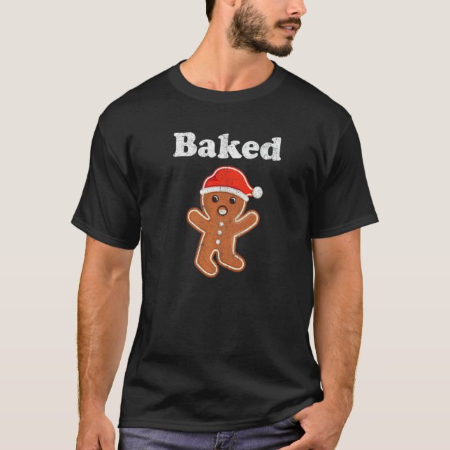 Camiseta Gingerbread Man Baked Cookie Baking Adult Christma (Anverso)