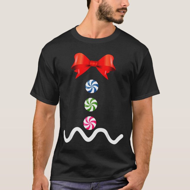 Camiseta Gingerbread Man Christmas Costume Cookie Baking  (Anverso)