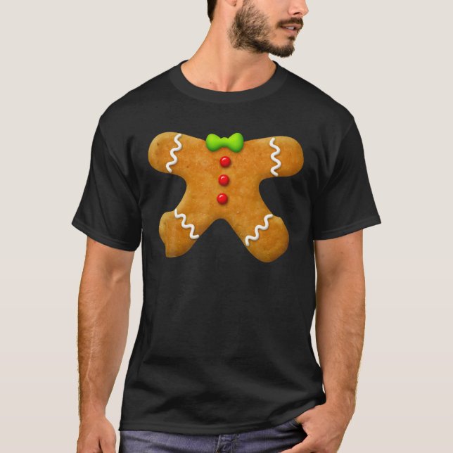 Camiseta Gingerbread Man Cookie Baking Holiday Decoration X (Anverso)