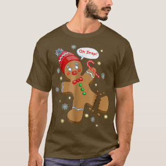 Camiseta Gingerbread Man Cookie X-Mas Oh Snap Funny Cuh Ch