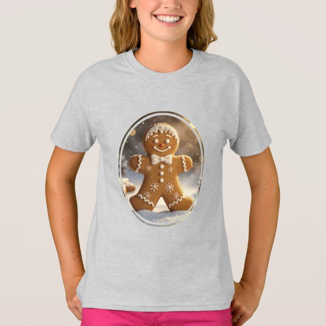 Camiseta Gingerbread Man Cookies Whimsical Christmas (Anverso)
