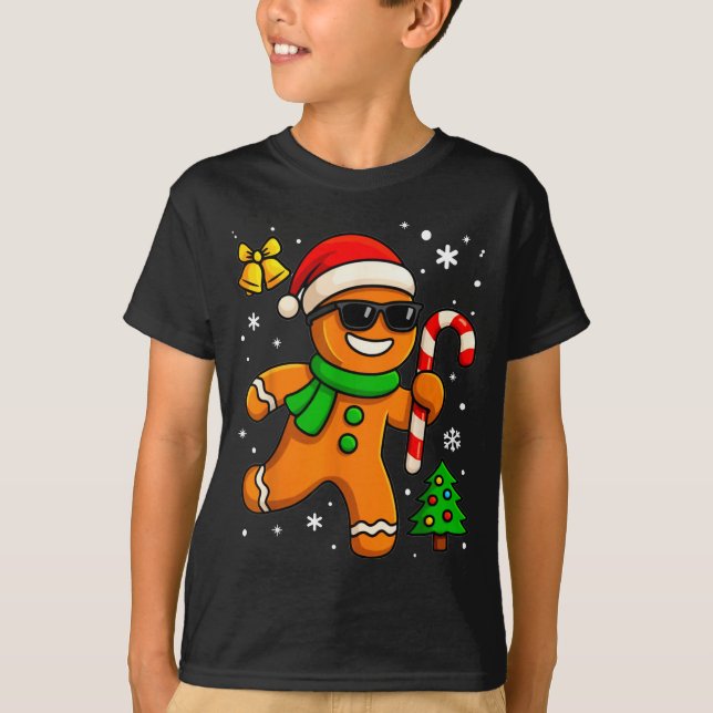Camiseta Gingerbread Man Funny Christmas Cookie Costume Bak (Anverso)