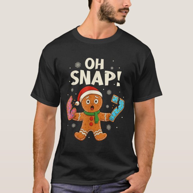 Camiseta Gingerbread Six Seven 67 Bruh 6 7 Christmas Girl B (Anverso)