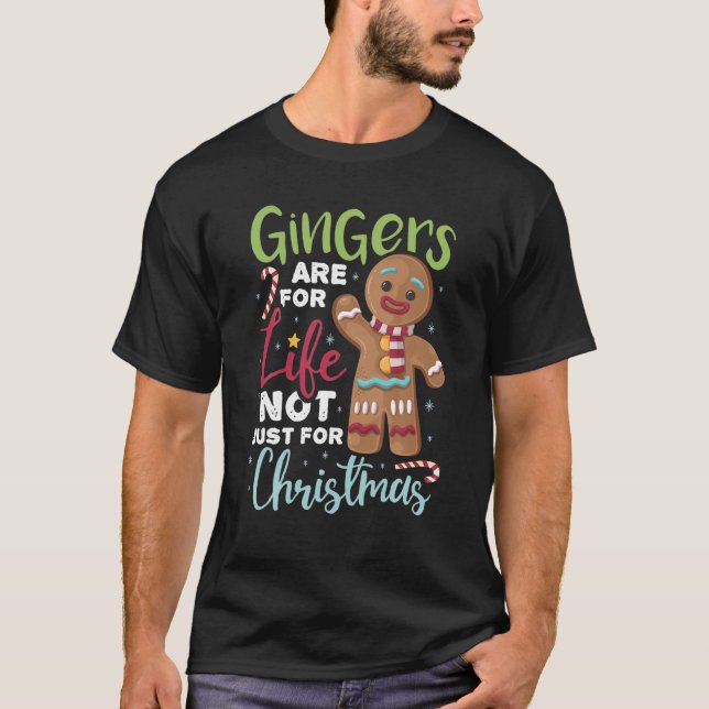 Camiseta Gingerbread Tee Gingers es para la vida, no sólo p (Anverso)