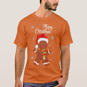 Camiseta Gingerbread Usa Navidades De Santa Hat Costume Coo
