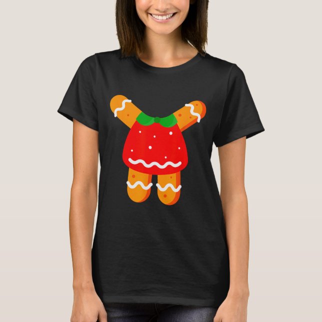 Camiseta Gingerbread Women Girls Body Costume Halloween Or  (Anverso)