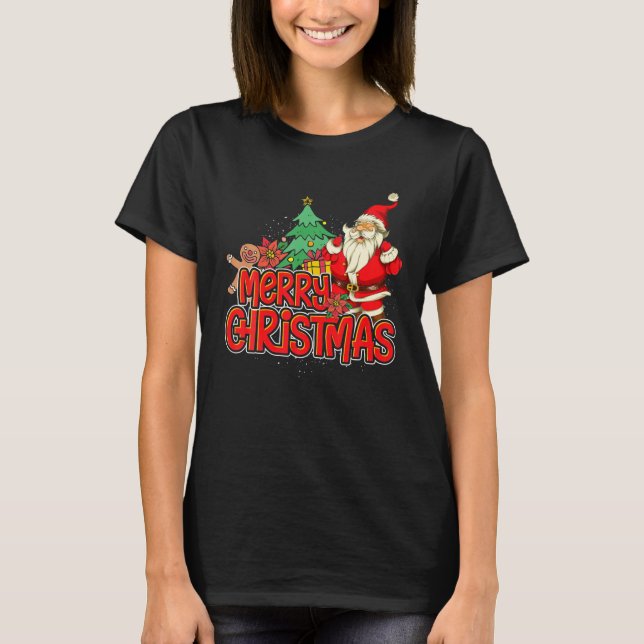 Camiseta Gingerbread Xmas Navidades Pajama Regalos Santa (Anverso)