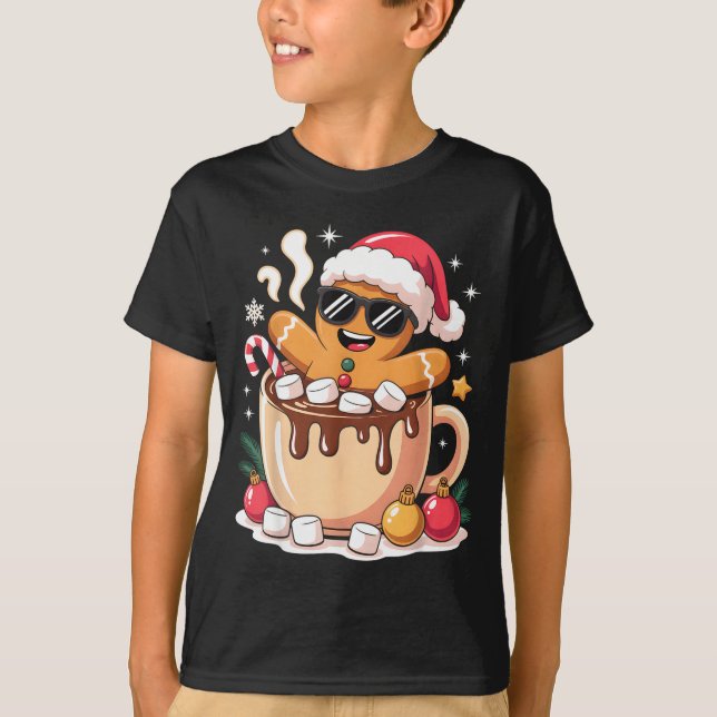 Camiseta Gingerbreadman Christmas Cocoa Gingerbread Men Wom (Anverso)