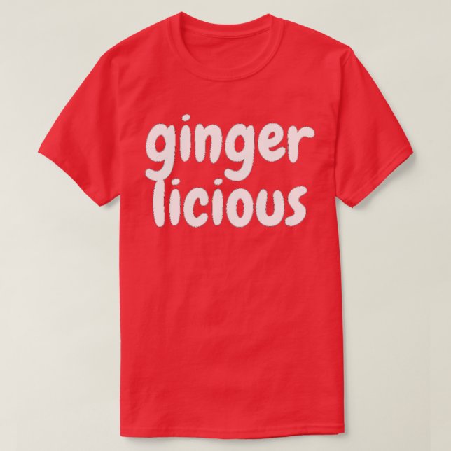 Camiseta gingerlicioso 1 (Diseño del anverso)