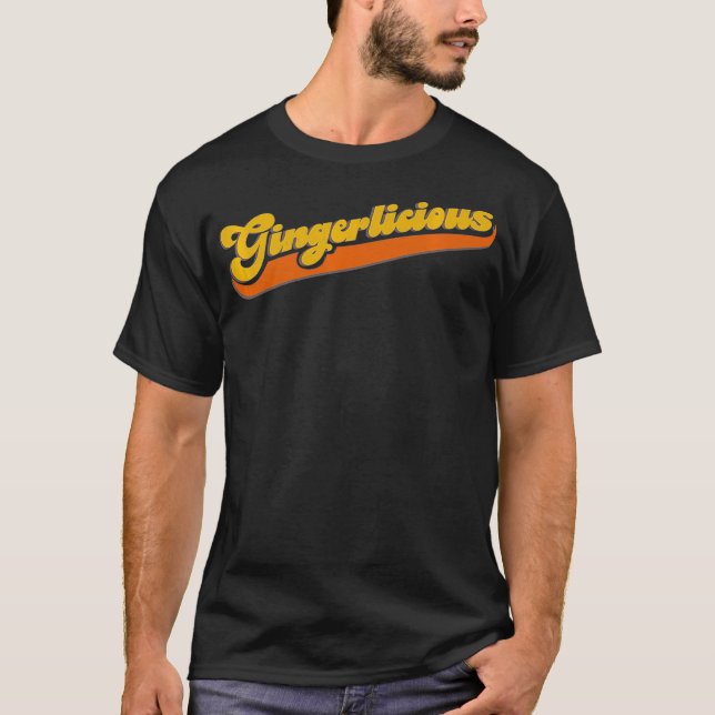 Camiseta Gingerlicious Redhead Vintage Retro Premium  (Anverso)