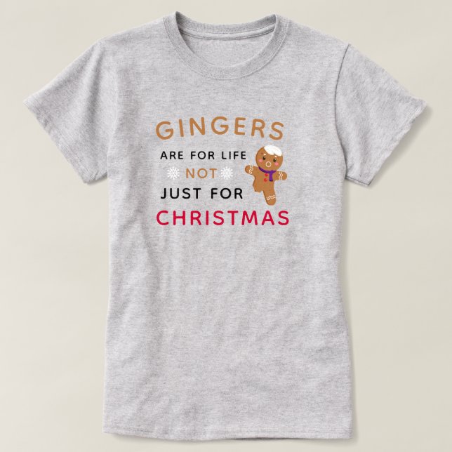 Camiseta Gingers divertidos son para los Navidades de la vi (Diseño del anverso)