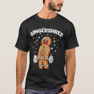 Camiseta Gingershred Funny Gingerbread Man Gym Bodybuilding