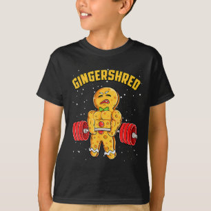 Camiseta Gingershred Funny Gingerbread Man Gym Bodybuilding