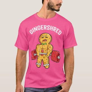 Camiseta Gingershred Funny Gingerbread Man Gym Bodybuilding