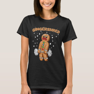 Camiseta Gingershred Funny Gingerbread Man Gym Bodybuilding