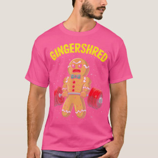 Camiseta Gingershred Gingerbread Man Funny Gybuilding