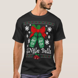 Camiseta GINgle Bells Navidades feos Gin Mistletoe