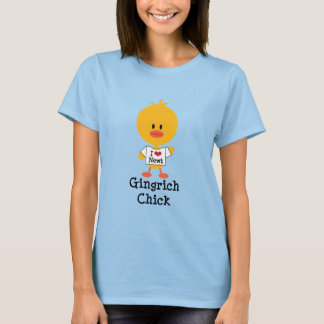 Camiseta Gingrich Chick T shirt I Heart Newt