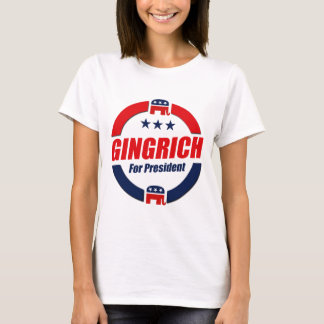 Camiseta GINGRICH PARA el PRESIDENTE (republicano)