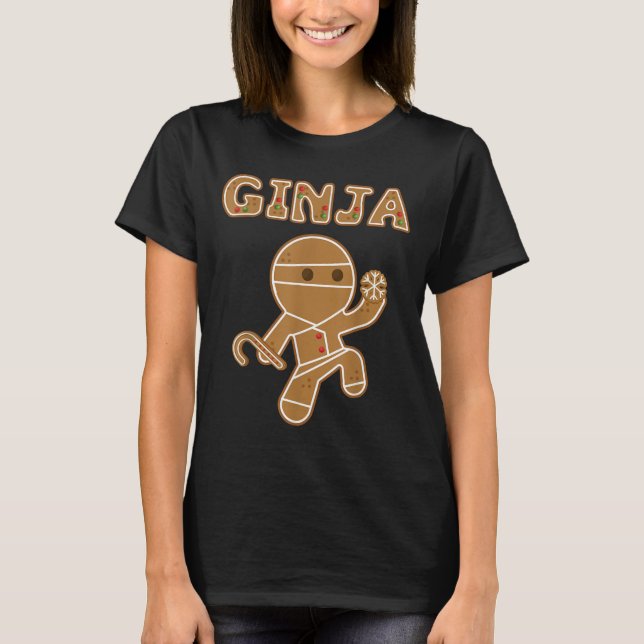 Camiseta Ginja _ Gracioso Gingerbread Man Ginger Gift Tee (Anverso)