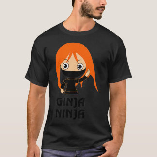 Camiseta Ginja Ninja Funny Redhead Ginger Red Hair Shirt 