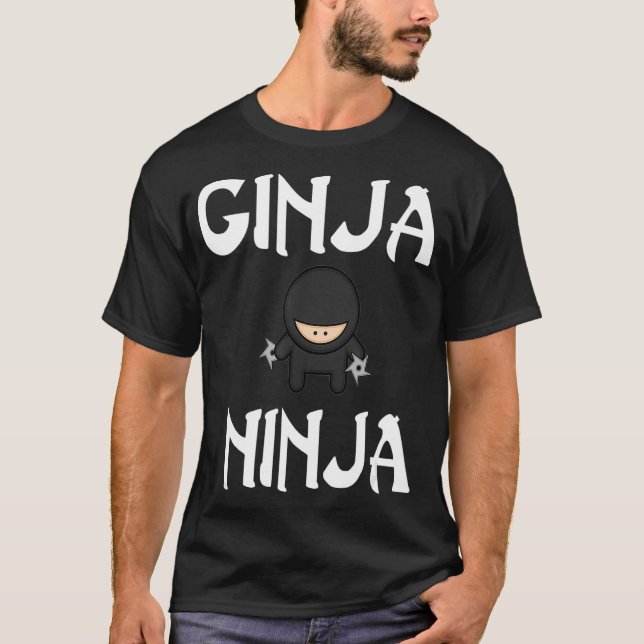 Camiseta GINJA NINJA para regalo de Novedad divertida de Re (Anverso)