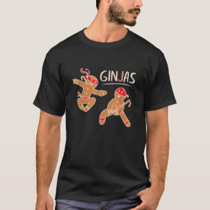 Camiseta Ginjas Funny Gingerbread Ninja Pun Navidades Pajam