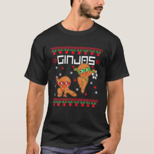 Camiseta Ginjas Gingerbread Ninjas Navidades feos