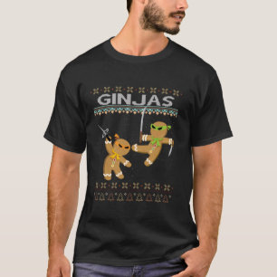 Camiseta Ginjas Gingerbread Ninjas Ninjabread Navidades Ugl