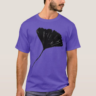 Camiseta Ginkgo biloba Lino cortar hoja inspirada en la nat