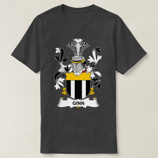 Camiseta Ginn Coat of Arms Family Crest  (Diseño del anverso)