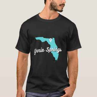 Camiseta Ginnie Springs Florida Mapa Memoria Primavera Natu