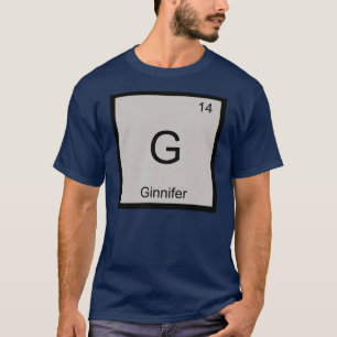 Camiseta Ginnifer Nombre Elemento Químico Tabla Periódica
