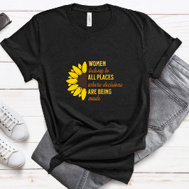 Camiseta Ginsburg Ruth Bader RGB Sunflower Equality