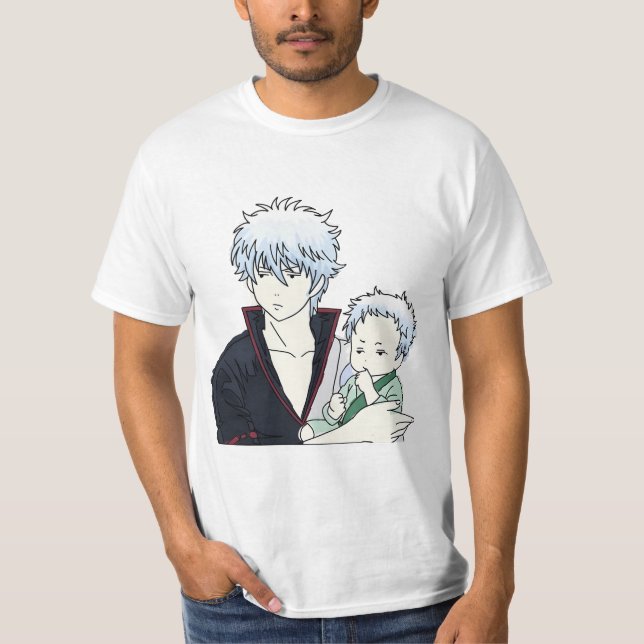 Camiseta Gintoki con bebé (Anverso)