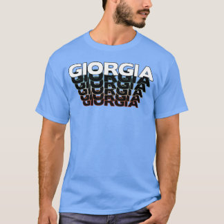 Camiseta Giorgia Divertida Retro Vintage Atardecer Giorgia